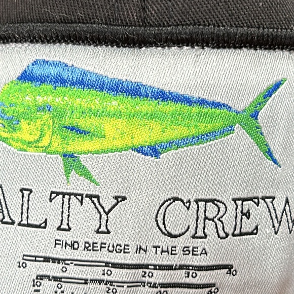 Salty Crew truckers snap back style cap. White mesh back with black front. - Picture 3 of 9